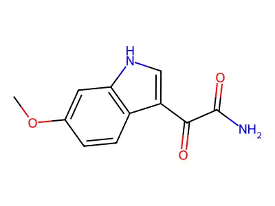 2-(6-methoxy-1H-indol-3-yl)-2-oxoacetamide structure
