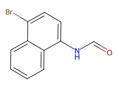 N-(4-bromonaphthalen-1-yl)formamide structure