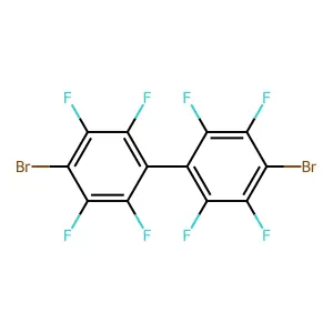 4,4'-Dibromo-2,2',3,3',5,5',6,6'-octafluoro-1,1'-biphenyl structure