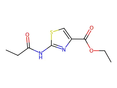 Ethyl 2-propionamidothiazole-4-carboxylate structure