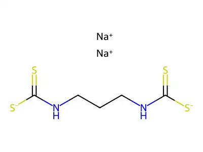 Carbamodithioic acid, 1,3-propanediylbis-, disodium salt structure