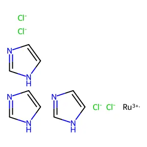 Imidazolium-bis(imidazole)tetrachlororuthenate(III) structure