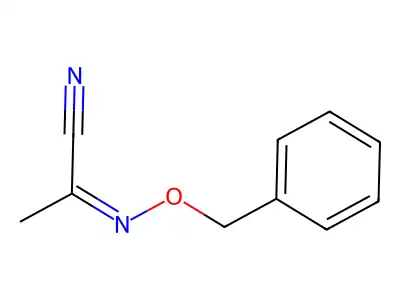 N-phenylmethoxyethanimidoyl cyanide structure