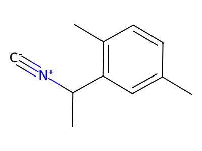 2-(1-Isocyanoethyl)-1,4-dimethylbenzene structure