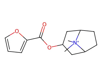 3-[(2-Furanylcarbonyl)oxy]-8,8-dimethyl-8-azoniabicyclo[3.2.1]octane structure