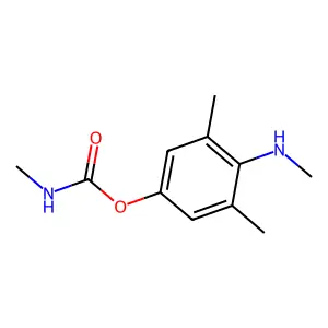 4-Methylamino-3,5-xylyl methylcarbamate structure
