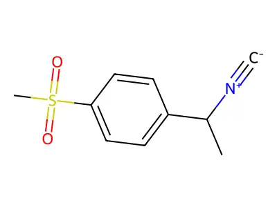 1-(1-Isocyanoethyl)-4-methanesulfonylbenzene structure
