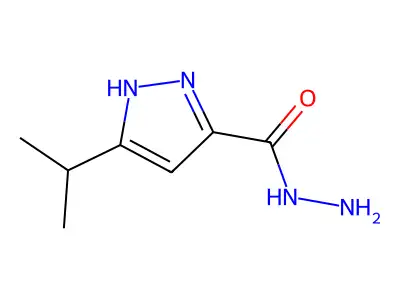 3-(propan-2-yl)-1H-pyrazole-5-carbohydrazide structure