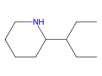 2-(1-Ethylpropyl)piperidine structure