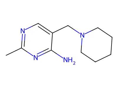 2-Methyl-5-(piperidin-1-ylmethyl)pyrimidin-4-amine structure