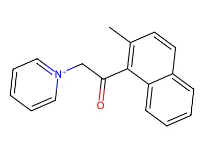 1-[2-(2-Methyl-1-naphthalenyl)-2-oxoethyl]pyridinium structure