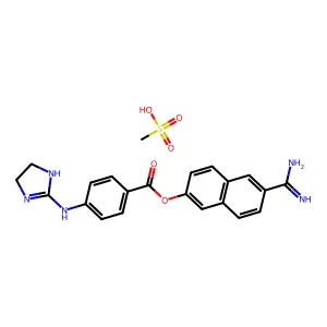 Sepimostat mesilate structure