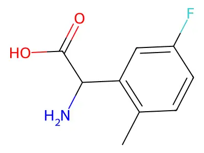2-Amino-2-(5-fluoro-2-methylphenyl)acetic acid structure