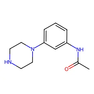 N-(3-piperazin-1-ylphenyl)acetamide structure