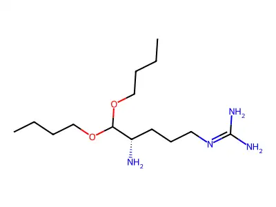 Argininal dibutylacetal structure