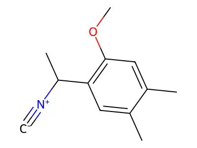 1-(1-Isocyanoethyl)-2-methoxy-4,5-dimethylbenzene structure