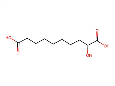 2-Hydroxydecanedioic acid structure