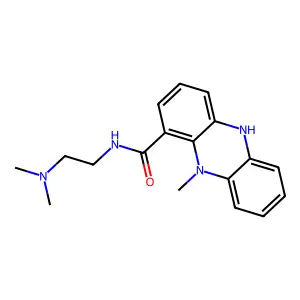 N-(2-(Dimethylamino)ethyl)-5-methyl-4-phenazinecarboxamide structure