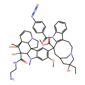 N-(4-Azidobenzoyl)-N'-beta-aminoethylvindesine structure
