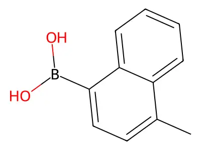 4-Methyl-1-naphthaleneboronic acid structure