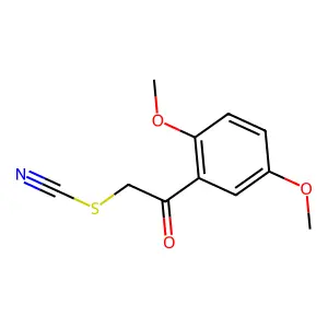 2,5-Dimethoxyphenacylthiocyanate structure