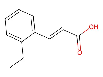 3-(2-ethylphenyl)prop-2-enoic Acid structure