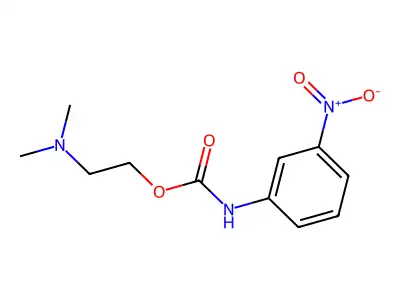 2-Dimethylaminoethyl N-(3-nitrophenyl)carbamate structure