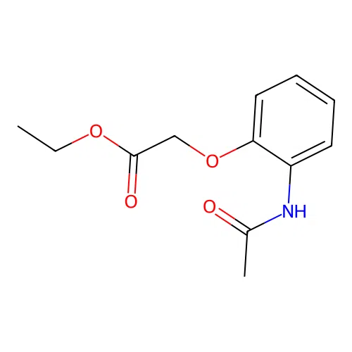 Ethyl 2-(2-acetamidophenoxy)acetate structure