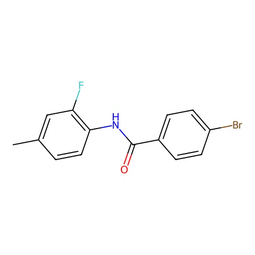 4-bromo-N-(2-fluoro-4-methylphenyl)benzamide structure