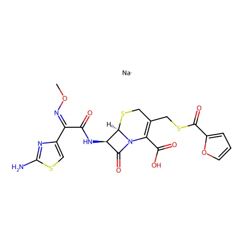 Ceftiofur sodium structure