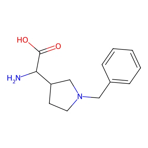 2-Amino-2-(1-benzylpyrrolidin-3-yl)acetic acid structure