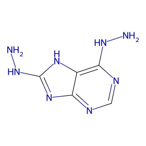 (6-hydrazinyl-7H-purin-8-yl)hydrazine structure