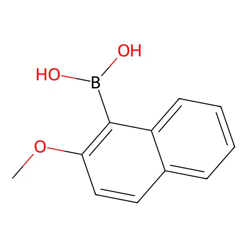 (2-Methoxynaphthalen-1-yl)boronic acid structure