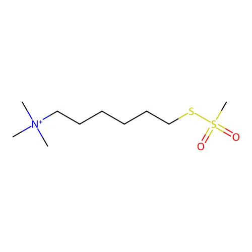 N,N,N-Trimethyl-6-((methylsulfonyl)thio)hexan-1-aminium structure