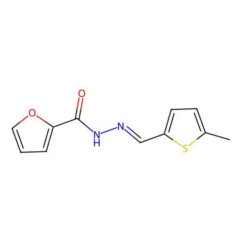 N'-[(E)-(5-methylthiophen-2-yl)methylidene]furan-2-carbohydrazide structure