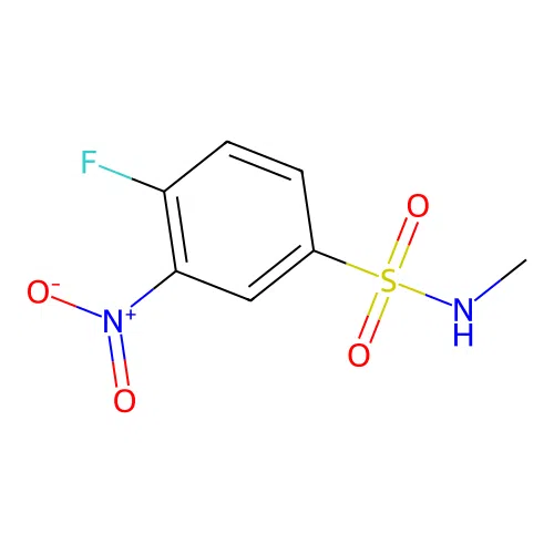 4-fluoro-N-methyl-3-nitrobenzenesulfonamide structure