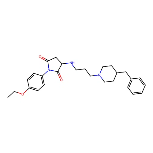 3-((3-(4-benzylpiperidin-1-yl)propyl)amino)-1-(4-ethoxyphenyl)pyrrolidine-2,5-dione structure