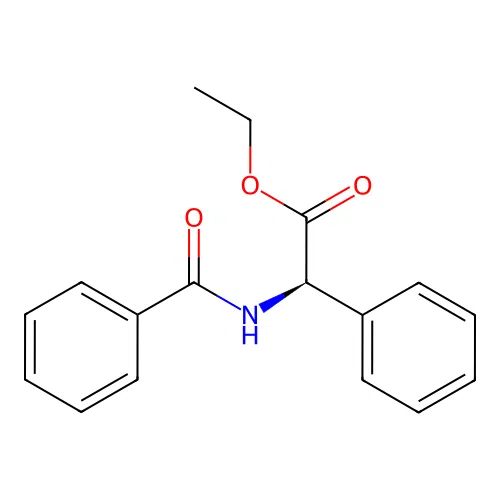 Ethyl (2R)-benzamido(phenyl)acetate structure
