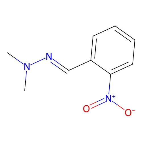 2-Nitrobenzaldehyde, 2,2-dimethylhydrazone structure