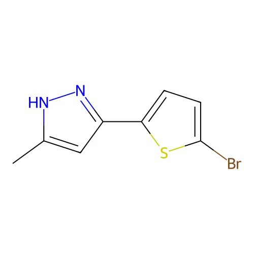 3-(5-bromothiophen-2-yl)-5-methyl-1H-pyrazole structure