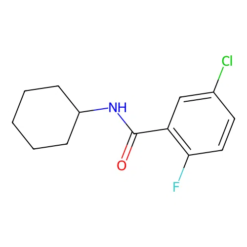 5-chloro-N-cyclohexyl-2-fluorobenzamide structure