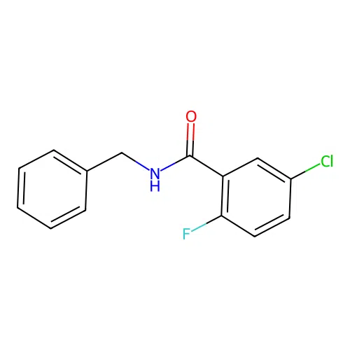 N-benzyl-5-chloro-2-fluorobenzamide structure