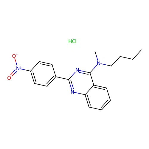 N-butyl-N-methyl-2-(4-nitrophenyl)quinazolin-4-amine Hydrochloride structure