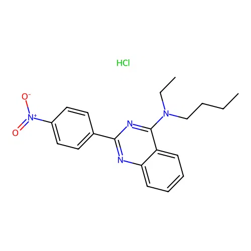 N-butyl-N-ethyl-2-(4-nitrophenyl)quinazolin-4-amine Hydrochloride structure