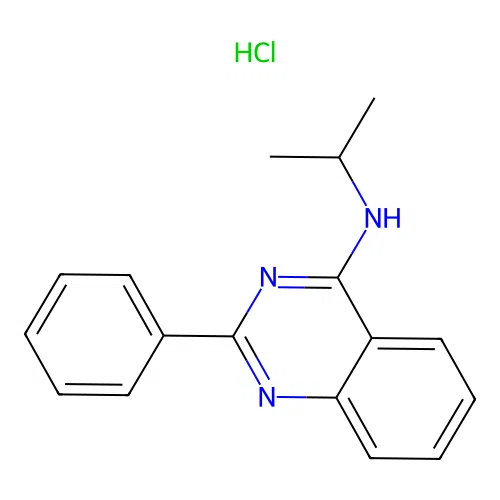 (Methylethyl)(2-phenylquinazolin-4-yl)amine, chloride structure