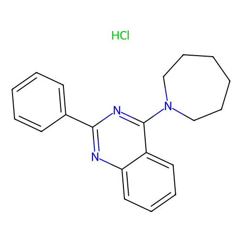 4-(Azepan-1-yl)-2-phenylquinazoline hydrochloride structure