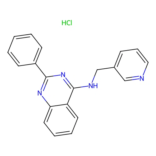 2-phenyl-N-(pyridin-3-ylmethyl)quinazolin-4-amine Hydrochloride structure