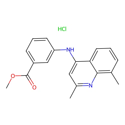 Methyl 3-((2,8-dimethylquinolin-4-yl)amino)benzoate hydrochloride structure