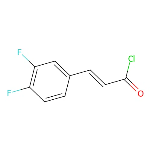 (2E)-3-(3,4-Difluorophenyl)-2-propenoyl chloride structure