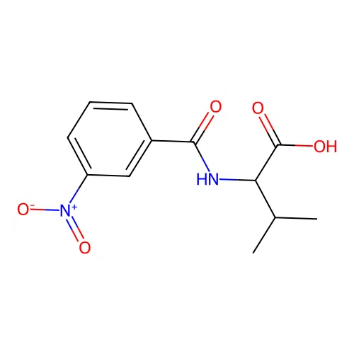 3-Methyl-2-[(3-nitrobenzoyl)amino]butanoic acid structure